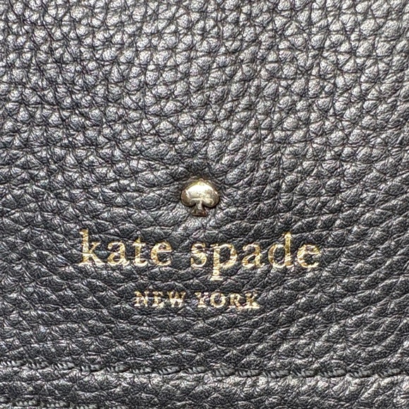 Kate Spade Pebbled Leather Flap Bag • Black Crossbody Shoulder - Picture 2 of 13